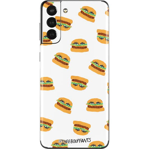 Bouffants and Broken Hearts Cute Burgers Galaxy S21 Plus 5G Skin