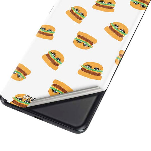 Bouffants and Broken Hearts Cute Burgers Galaxy S21 Ultra 5G Skin