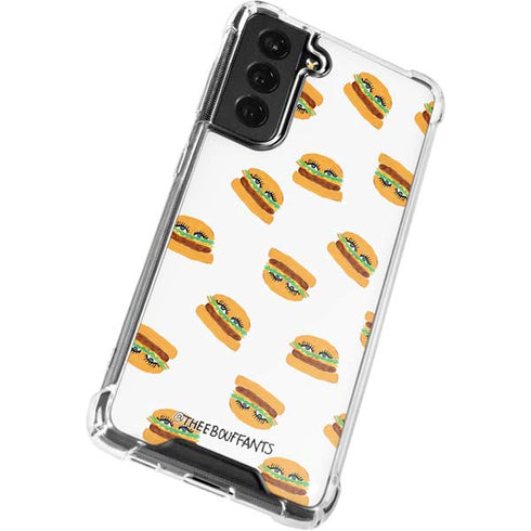 Bouffants and Broken Hearts Cute Burgers Galaxy S22 Clear Case