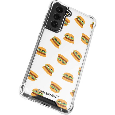 Bouffants and Broken Hearts Cute Burgers Galaxy S22 Plus Clear Case