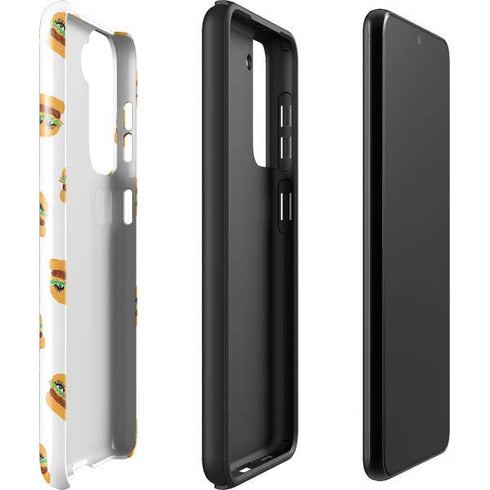 Bouffants and Broken Hearts Cute Burgers Galaxy S22 Plus Pro Case