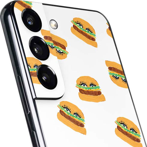 Bouffants and Broken Hearts Cute Burgers Galaxy S22 Plus Skin