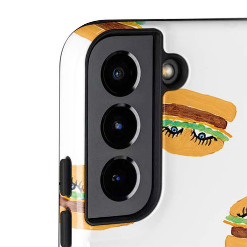 Bouffants and Broken Hearts Cute Burgers Galaxy S22 Pro Case