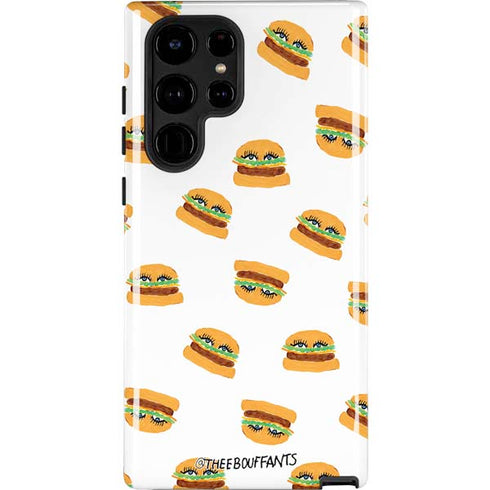 Bouffants and Broken Hearts Cute Burgers Galaxy S22 Ultra Pro Case