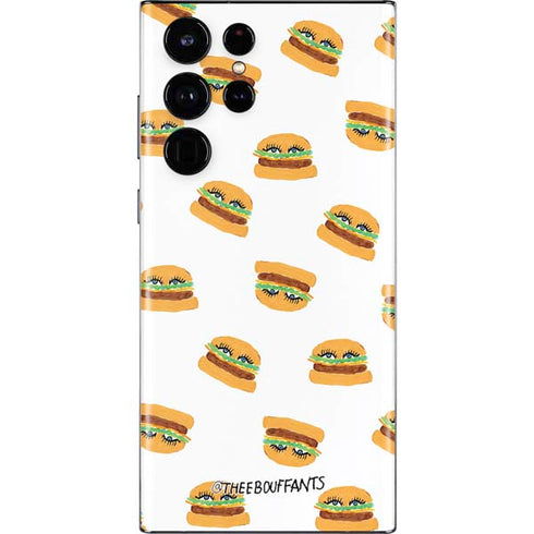 Bouffants and Broken Hearts Cute Burgers Galaxy S22 Ultra Skin