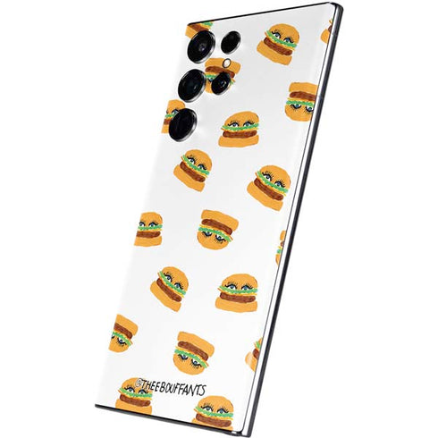 Bouffants and Broken Hearts Cute Burgers Galaxy S22 Ultra Skin