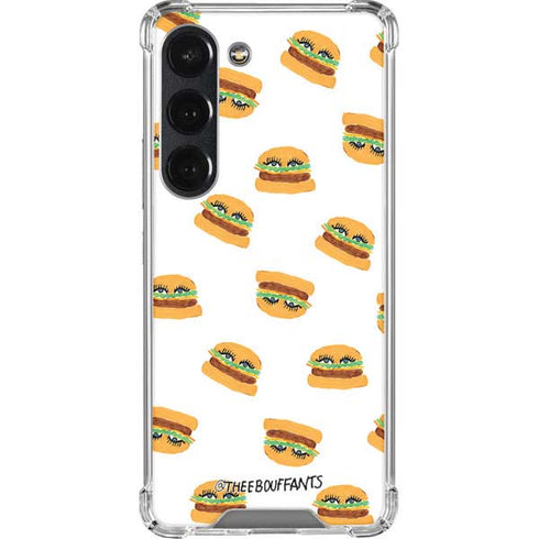 Bouffants and Broken Hearts Cute Burgers Galaxy S23 Clear Case