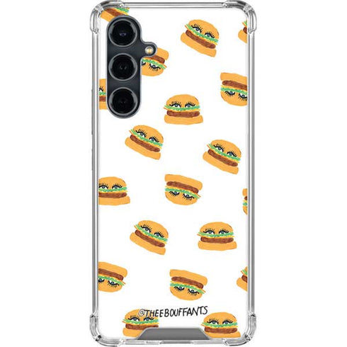 Bouffants and Broken Hearts Cute Burgers Galaxy S23 FE Clear Case