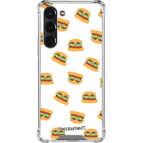 Bouffants and Broken Hearts Cute Burgers Galaxy S23 Plus Clear Case
