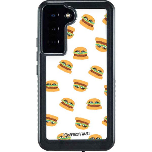 Bouffants and Broken Hearts Cute Burgers Galaxy S23 Plus Waterproof Case