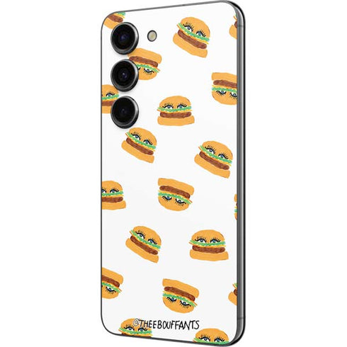 Bouffants and Broken Hearts Cute Burgers Galaxy S23 Skin