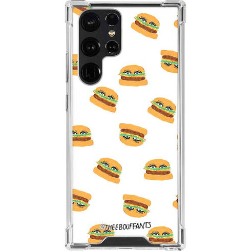 Bouffants and Broken Hearts Cute Burgers Galaxy S24 Ultra Clear Case