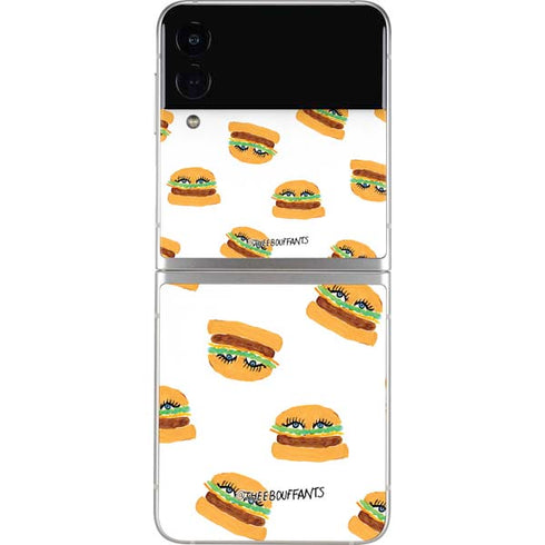 Bouffants and Broken Hearts Cute Burgers Galaxy Z Flip3 5G Skin