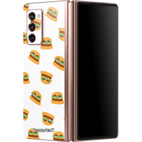 Bouffants and Broken Hearts Cute Burgers Galaxy Z Fold2 5G Skin