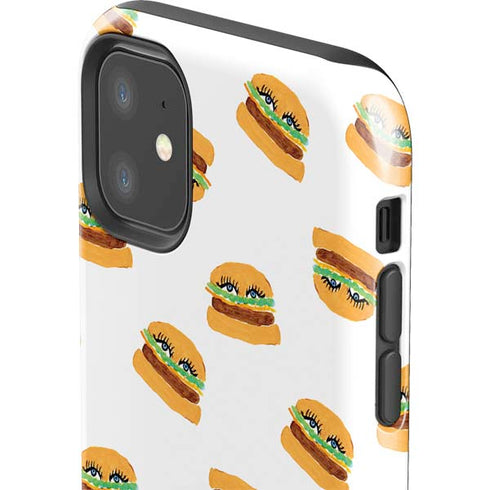 Bouffants and Broken Hearts Cute Burgers iPhone 11 Impact Case