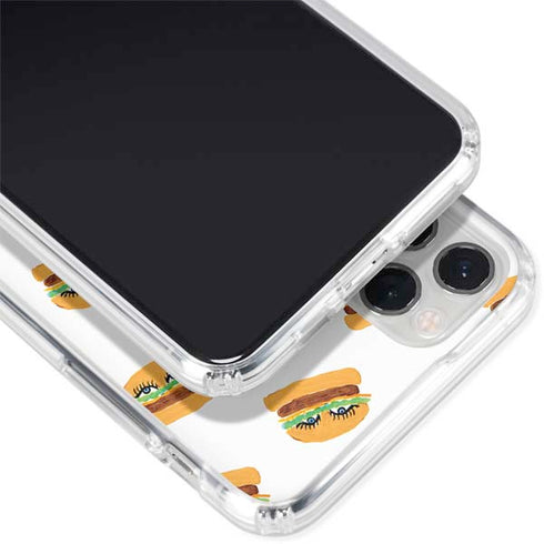 Bouffants and Broken Hearts Cute Burgers iPhone 11 Pro Clear Case