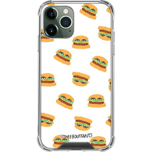 Bouffants and Broken Hearts Cute Burgers iPhone 11 Pro Max Clear Case