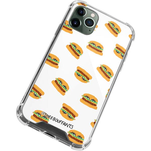 Bouffants and Broken Hearts Cute Burgers iPhone 11 Pro Max Clear Case