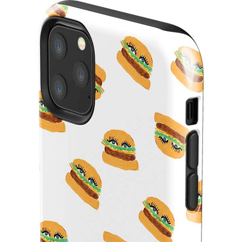 Bouffants and Broken Hearts Cute Burgers iPhone 11 Pro Max Impact Case