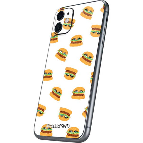 Bouffants and Broken Hearts Cute Burgers iPhone 11 Skin