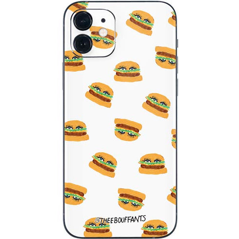 Bouffants and Broken Hearts Cute Burgers iPhone 12 Mini Skin