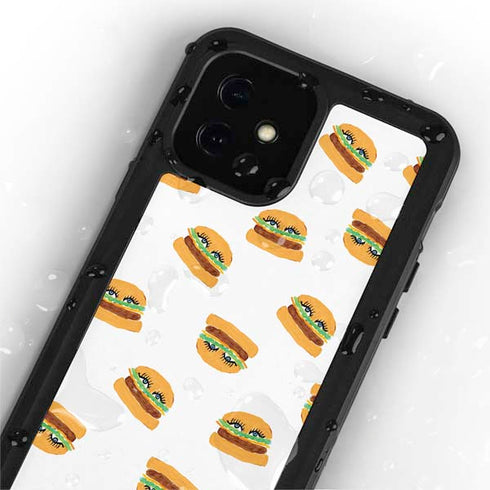 Bouffants and Broken Hearts Cute Burgers iPhone 12 Mini Waterproof Case