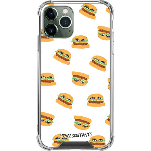 Bouffants and Broken Hearts Cute Burgers iPhone 12 Pro Clear Case