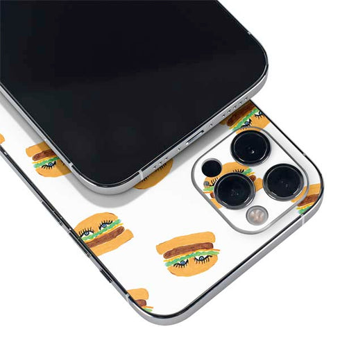 Bouffants and Broken Hearts Cute Burgers iPhone 12 Pro Skin