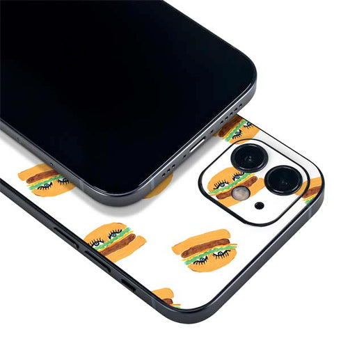 Bouffants and Broken Hearts Cute Burgers iPhone 12 Skin