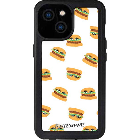Bouffants and Broken Hearts Cute Burgers iPhone 13 Mini Waterproof Case