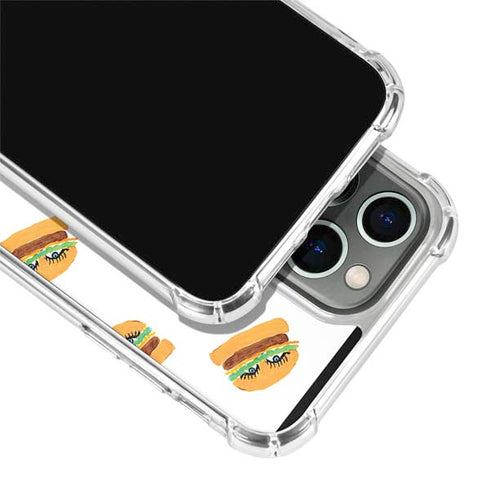 Bouffants and Broken Hearts Cute Burgers iPhone 13 Pro Clear Case
