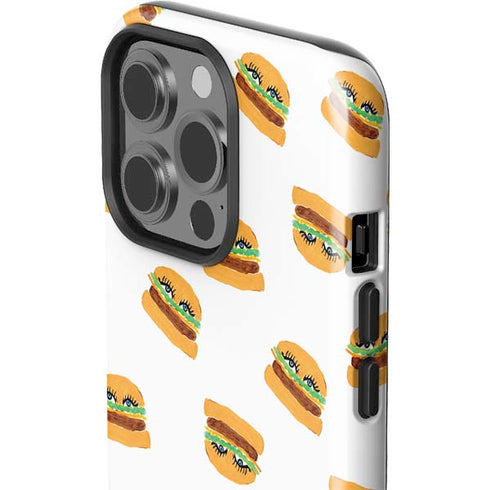 Bouffants and Broken Hearts Cute Burgers iPhone 13 Pro Impact Case