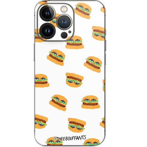Bouffants and Broken Hearts Cute Burgers iPhone 13 Pro Skin