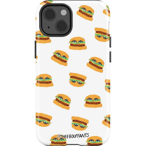 Bouffants and Broken Hearts Cute Burgers iPhone 15 Impact Case