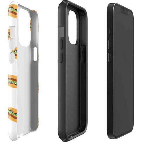 Bouffants and Broken Hearts Cute Burgers iPhone 15 Pro Impact Case
