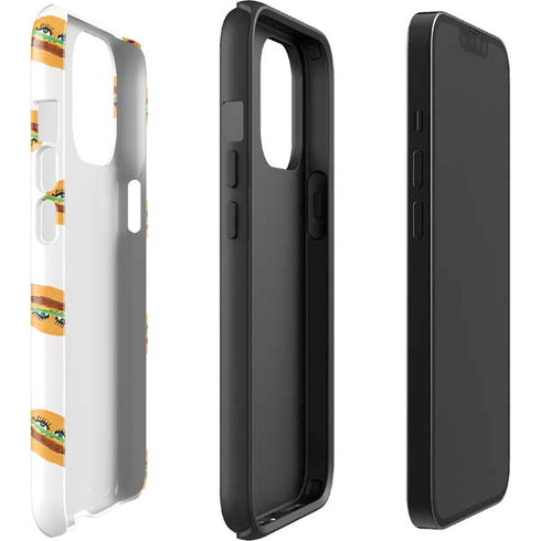 Bouffants and Broken Hearts Cute Burgers iPhone 15 Pro Max Impact Case