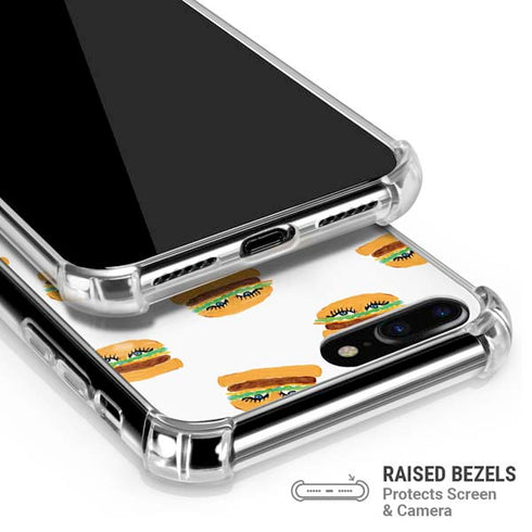 Bouffants and Broken Hearts Cute Burgers iPhone 7/8 Plus Clear Case