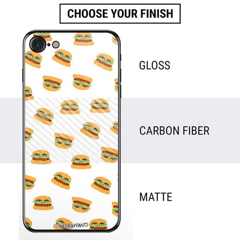 Bouffants and Broken Hearts Cute Burgers iPhone SE (2nd & 3rd Gen) Skin