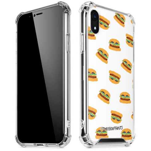 Bouffants and Broken Hearts Cute Burgers iPhone XR Clear Case