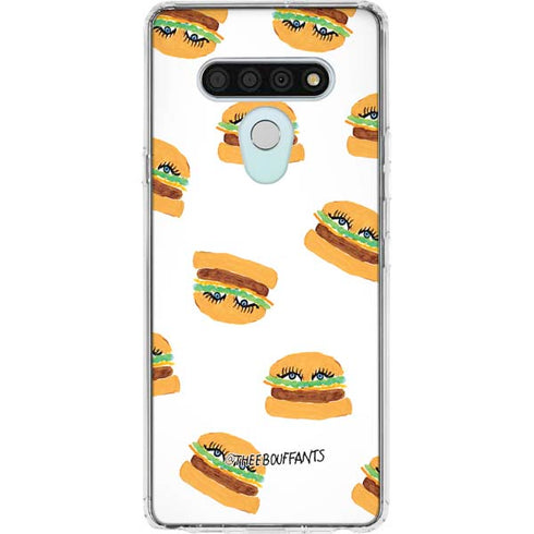 Bouffants and Broken Hearts Cute Burgers LG Stylo 6 Clear Case