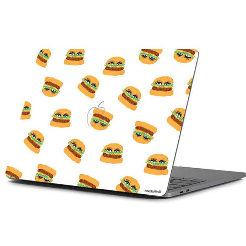 Bouffants and Broken Hearts Cute Burgers Apple MacBook Pro 13-inch Skin