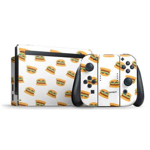 Bouffants and Broken Hearts Cute Burgers Nintendo Switch Bundle Skin