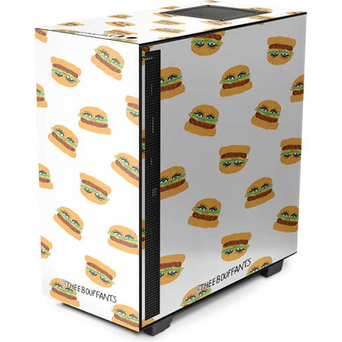 Bouffants and Broken Hearts Cute Burgers NZXT H510 Compact ATX Mid-Tower Case Skin