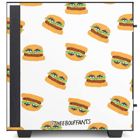 Bouffants and Broken Hearts Cute Burgers NZXT H510 Compact ATX Mid-Tower Case Skin