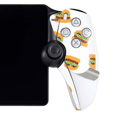 Bouffants and Broken Hearts Cute Burgers PlayStation Portal Remote Player Skin