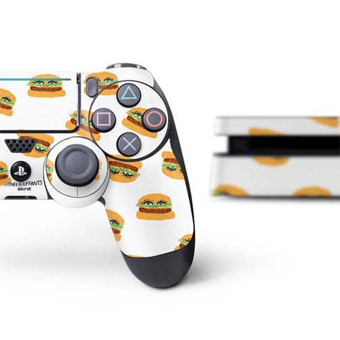 Bouffants and Broken Hearts Cute Burgers PS4 Slim Bundle Skin