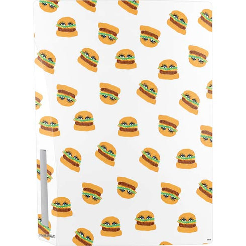 Bouffants and Broken Hearts Cute Burgers PS5 Console Skin