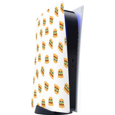 Bouffants and Broken Hearts Cute Burgers PS5 Digital Edition Console Skin
