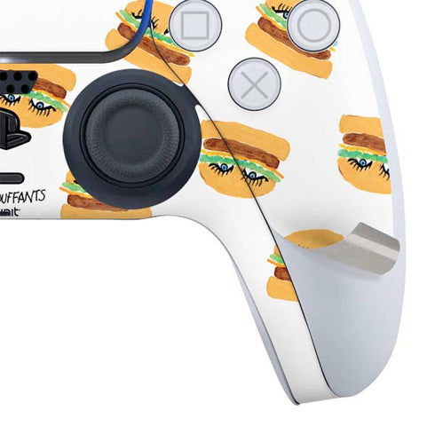 Bouffants and Broken Hearts Cute Burgers PS5 Controller Skin