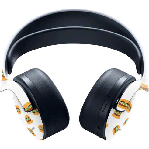 Bouffants and Broken Hearts Cute Burgers PULSE 3D Wireless Headset for PS5 Skin